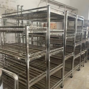 Thanh lý giá để đồ inox quán ăn